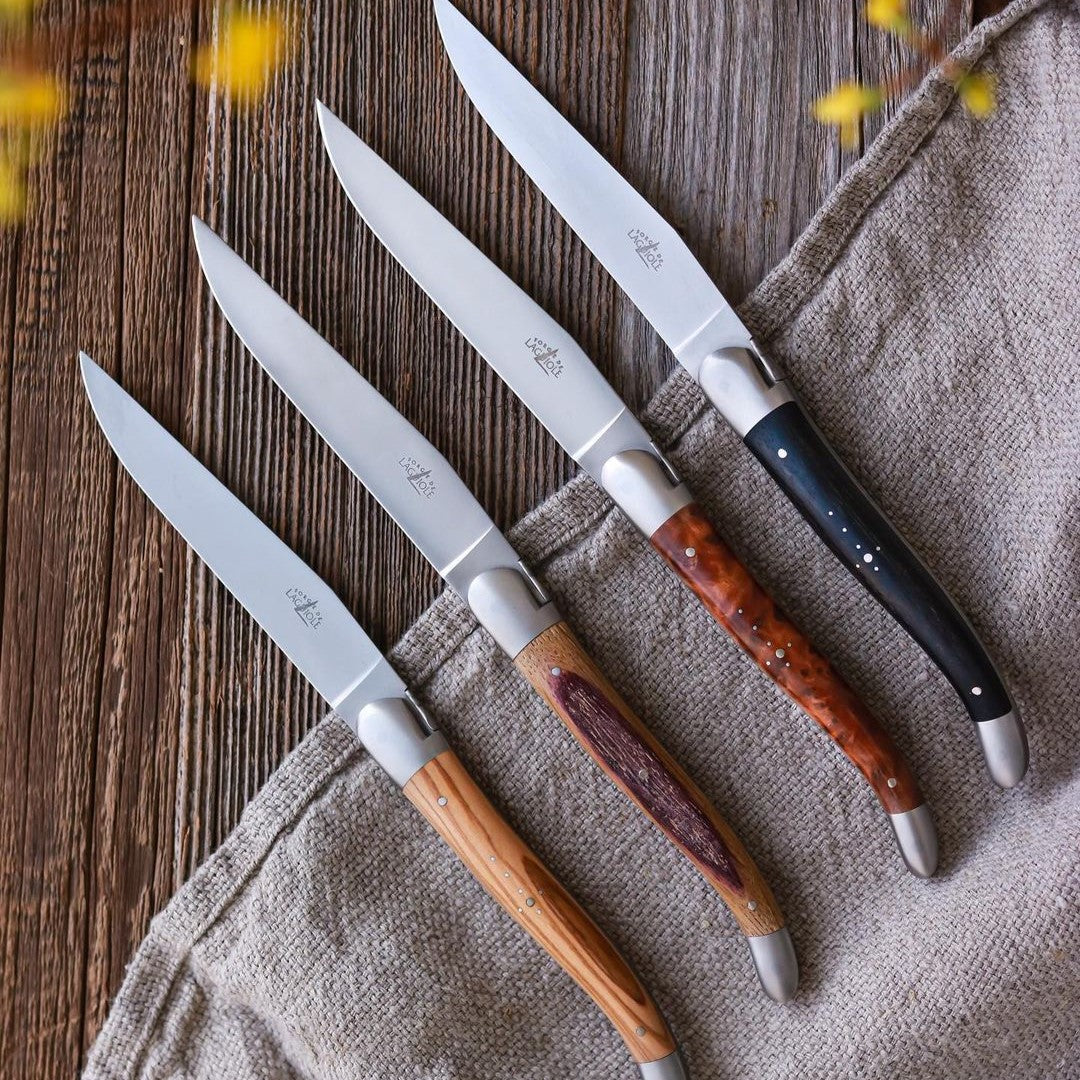 Laguiole ステーキナイフ6本セット- ステンレススチールハンドル Laguiole ステーキナイフ6本セット- ステンレススチールハンドル