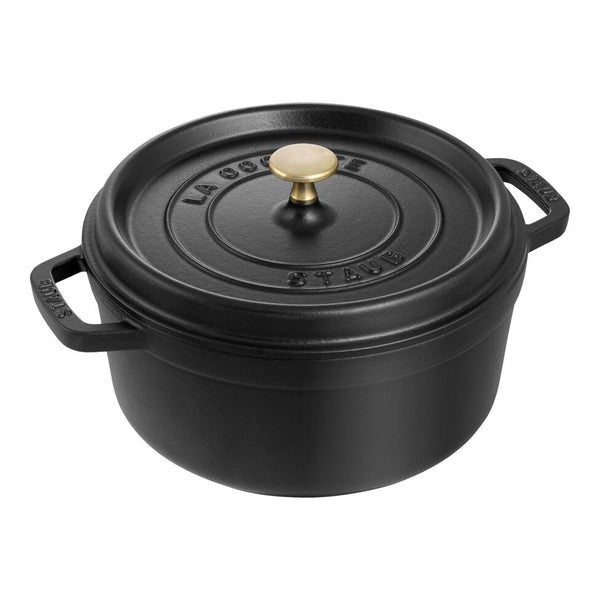 STAUB ストウブ ホーロー鍋 ピコ・ココット ラウンド 24cm ブラック ストウブ 鋳物ホーロー鍋 ピコ・ココット 24 cm ラウンド ブラック