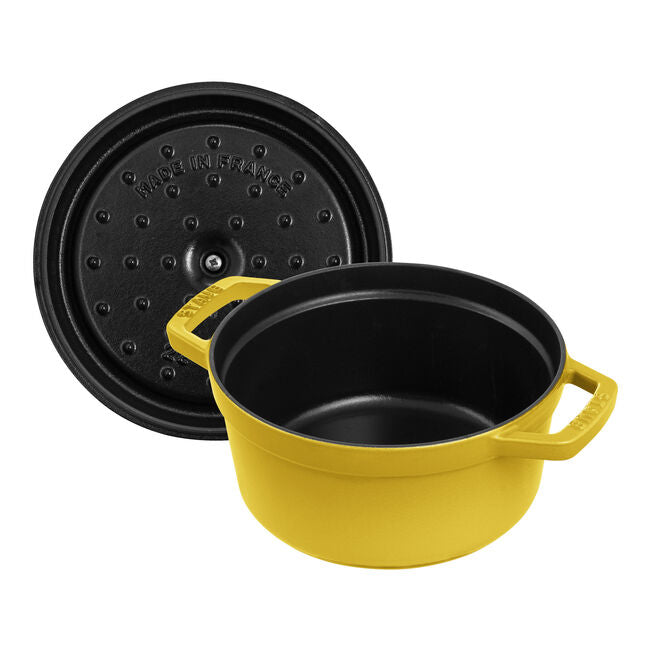 STAUB ストウブ ピコ・ココット ラウンド　22cm　★シトロン★ ストウブ 鋳物ホーロー鍋 ピコ・ココット 22 cm, ラウンド, シトロン