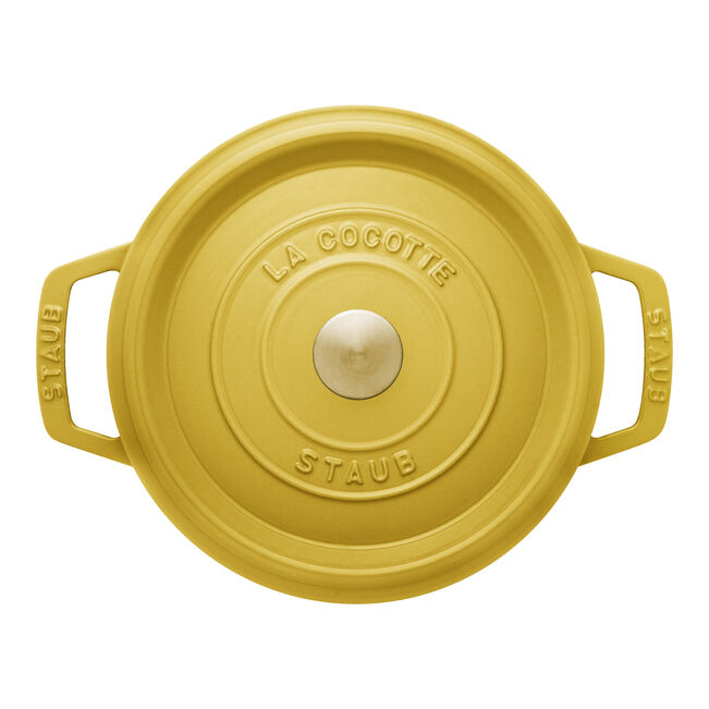 STAUB ストウブ ピコ・ココット ラウンド　22cm　★シトロン★ ストウブ 鋳物ホーロー鍋 ピコ・ココット 22 cm, ラウンド, シトロン