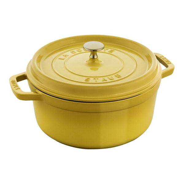 STAUB ストウブ　シトロン　限定色　ラウンドココット24cm ストウブ 鋳物ホーロー鍋 ピコ・ココット 24 cm ラウンド シトロン