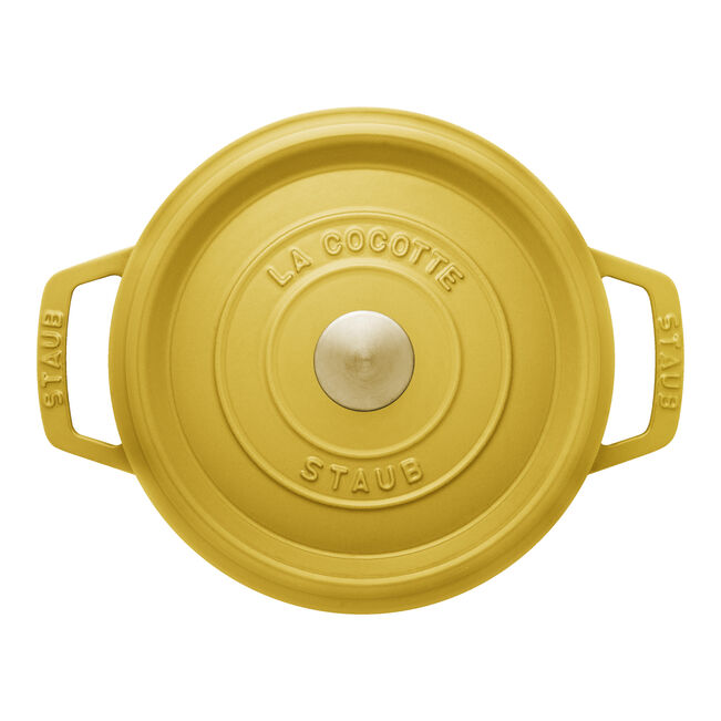 ストウブ　STAUB シトロン　イエロー　20cm ピコ　ココット　ラウンド ストウブ 鋳物ホーロー鍋 ピコ・ココット 20 cm, ラウンド, シトロン