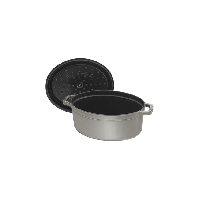 STAUB ピコ・ココット37 オーバル　グレー ストウブ 鋳物ホーロー鍋 ピコ・ココット 37 cm オーバル グレー 鋳鉄