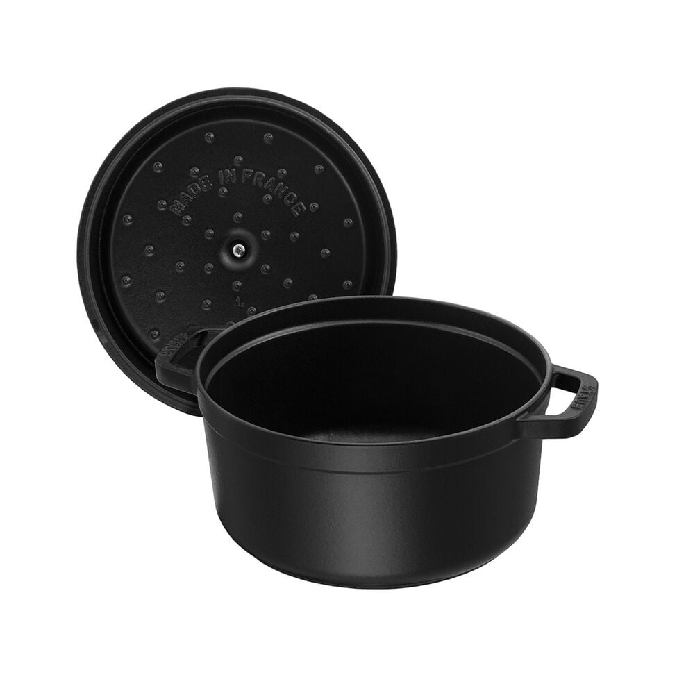 ストウブ鍋　STAUB ピコ ココットラウンド 16cmブラック 黒　ホーロー ストウブ 鋳物ホーロー鍋 ピコ・ココット 16 cm ラウンド ブラック