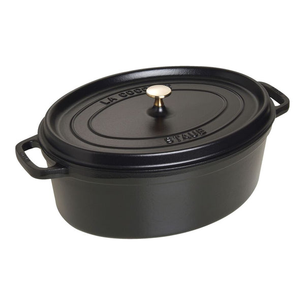 staub　オーバルココット37 ストウブ 鋳物ホーロー鍋 ピコ・ココット 37 cm オーバル ブラック