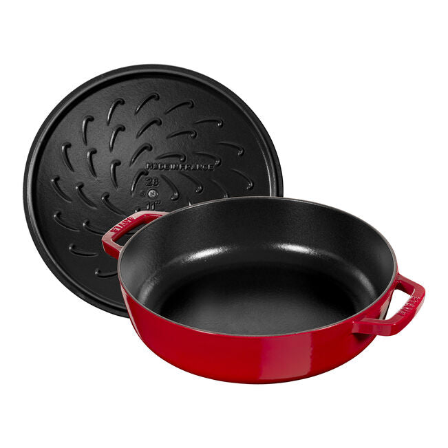 ストウブ ブレイザー・ソテーパン 28cm チェリー ストウブ ブレイザー・ソテーパン 28 cm 鋳鉄 チェリー – Chefs' Island